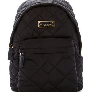 Marc Jacobs Black Quilted Nylon Backpack
